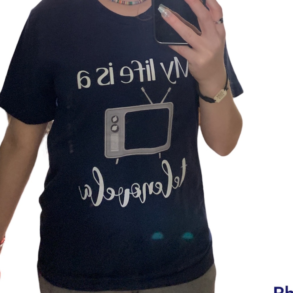 My Life Is A Telenovela Navy Blue Shirt